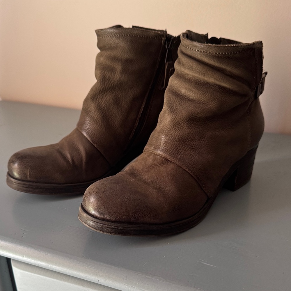 Miz Mooz Olive Ankle Booties
